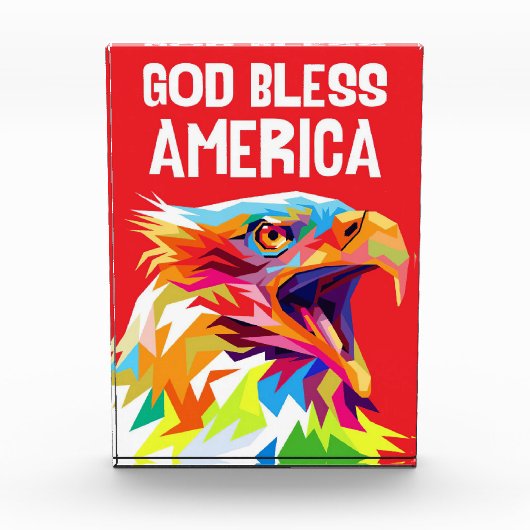 Eagle God Bless America Fotoblokken (Voorkant)
