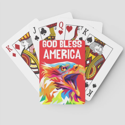 Eagle God Bless America Pokerkaarten (Achterkant)