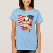 Eagle God Bless America USA Flag Patriotic 🦅🇺🇸  T-shirt (Voorkant)