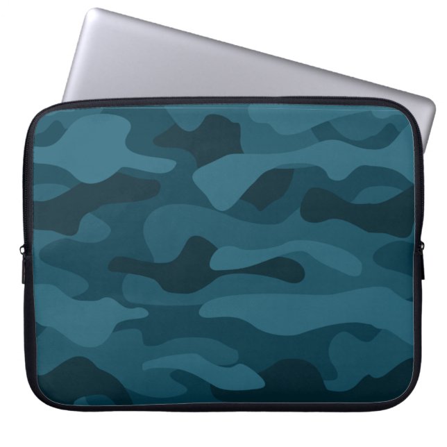 Eagle Green Monocolor Camo Laptop Sleeve (Voorkant)