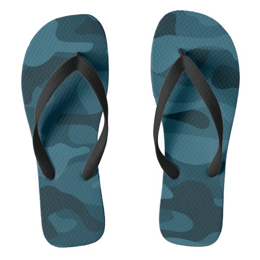 Eagle Green Monocolor Camo Teenslippers (Voetbed)