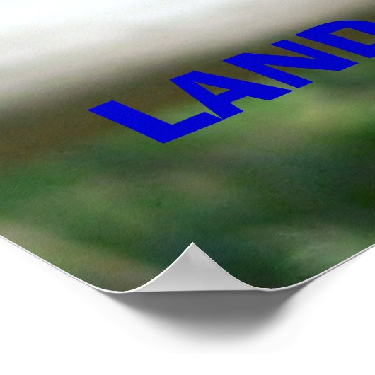 Eagle, GROND VRIJ WEGENS DE REM Poster (Hoek)