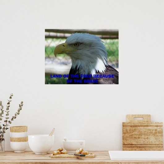 Eagle, GROND VRIJ WEGENS DE REM Poster (Keuken)