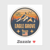 Eagle Grove, Iowa, Verenigde Staten Sticker (Vel)