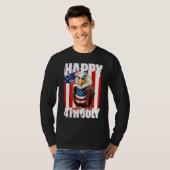 Eagle Happy 4th Of July Patriotic American 1 T-shirt (Voorkant volledig)