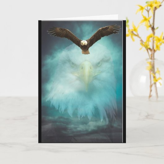 Eagle Happy Birthday Son Kaart (Gele Bloem)