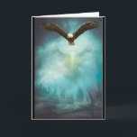 Eagle Happy Birthday Son Kaart<br><div class="desc">Geweldige afbeelding van een adelaar die met het schaduwgezicht van een adelaar op de achtergrond vliegt, is te zien op dit wenskaart van Birthday voor een zoon. Op de kaart staat: "Vandaag en altijd, mogen jullie dromen je ver dragen. Happy Birthday Son". Een geweldige kaart om je zoon's speciale dag...</div>