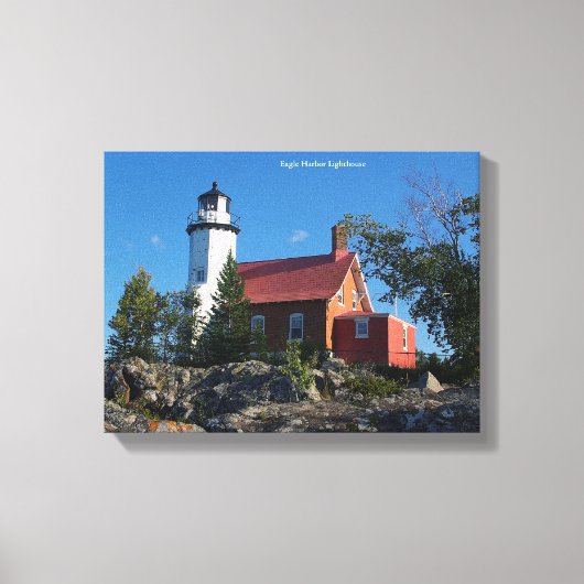Eagle Harbor Lighthouse canvas afdruk (Voorkant)