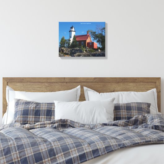 Eagle Harbor Lighthouse canvas afdruk (Insitu (Slaapkamer))