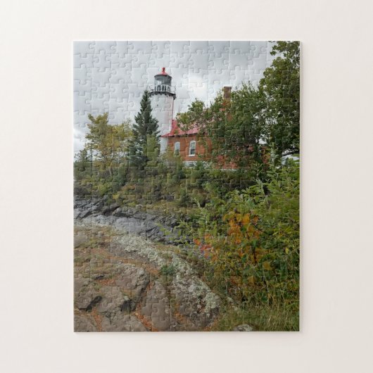 Eagle Harbor Lighthouse on Lake Superior Legpuzzel (Verticaal)
