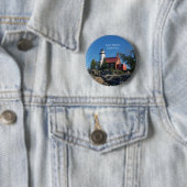 Eagle Harbor Lighthouse-toets Ronde Button 5,7 Cm (In situ)
