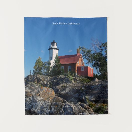 Eagle Harbor Lighthouse wandtapijt Wandkleed (Voorkant)