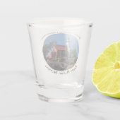 Eagle Harbour, cirkelvormig vuursteentje Shot Glas (Achterkant)