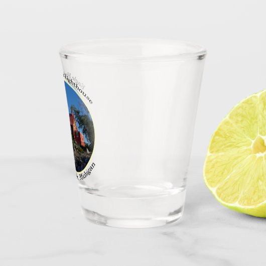 Eagle Harbour, cirkelvormig vuursteentje Shot Glas (Rechts)