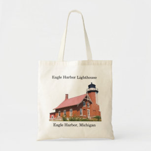 Eagle Harbour Lighthouse cut out canvas tas
