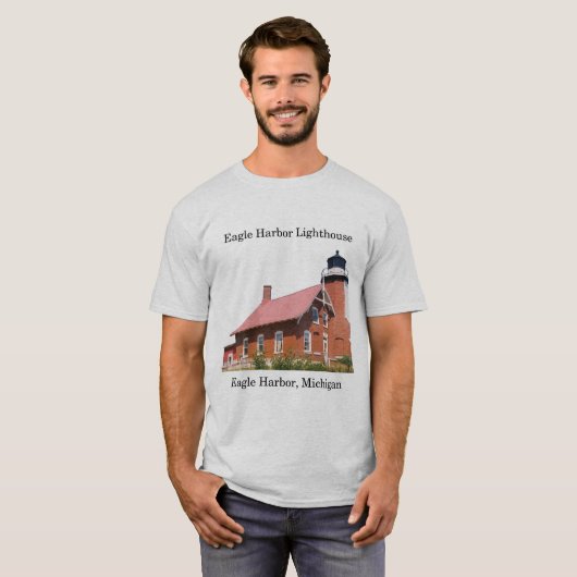 Eagle Harbour Lighthouse light shirt (Voorkant volledig)