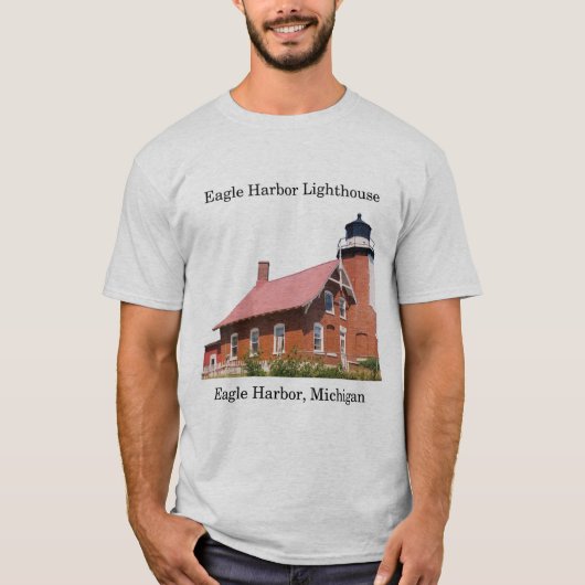 Eagle Harbour Lighthouse light shirt (Voorkant)