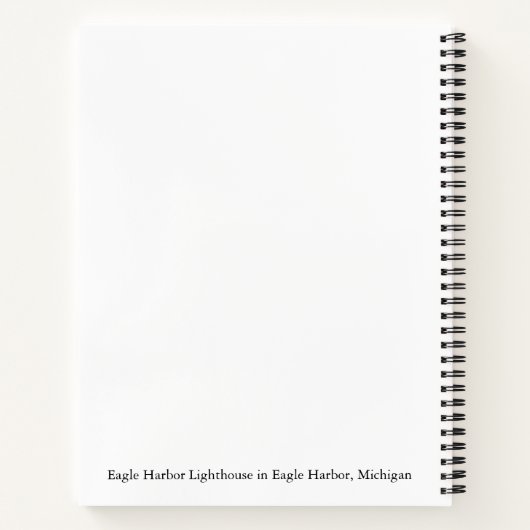 Eagle Harbour Lighthouse notitieboek (Achterkant)
