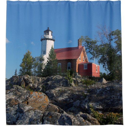 Eagle Harbour Lighthouse Shower Curtain Douchegordijn (Voorkant)