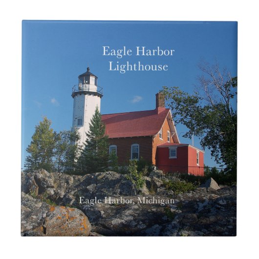 Eagle Harbour Lighthouse tile Tegeltje (Voorkant)
