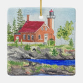 Eagle Harbour vuurtoren ornament (Achterkant)