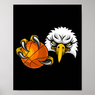 Eagle Hawk Honkbal Bal Amerikaanse Zeearenden Cart Poster