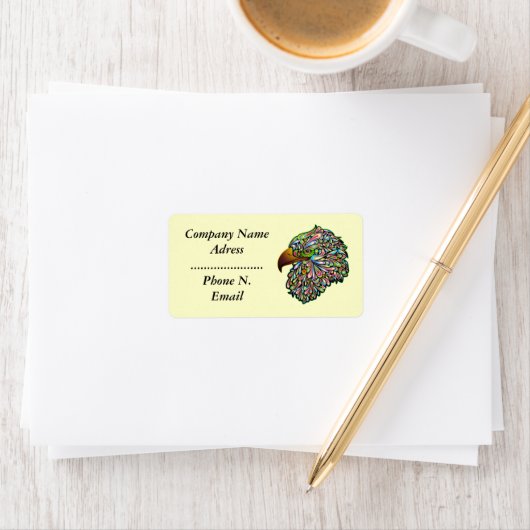 Eagle Hawk Psychedelic Design Label (Insitu)