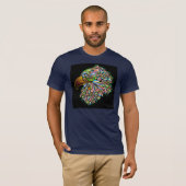 Eagle Hawk Psychedelic Design T-Shirt (Voorkant volledig)