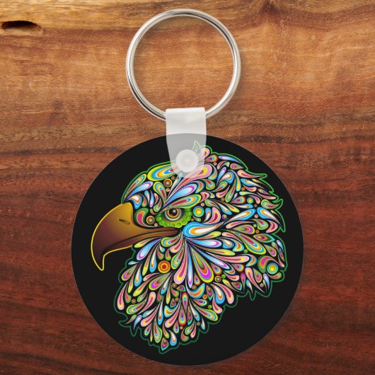 Eagle Hawk Psychedelic Sleutelhanger (Voorkant)