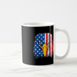 Eagle Head American Flag Patriotic op 4 juli Koffiemok