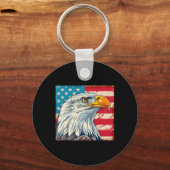 Eagle Head Amerikaanse vlag Amerikaanse vlag Sleutelhanger (Voorkant)