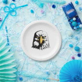 Eagle Head Front Papieren Bordje (Feest)
