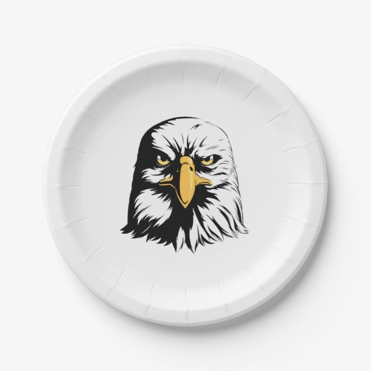 Eagle Head Front Papieren Bordje (Voorkant)