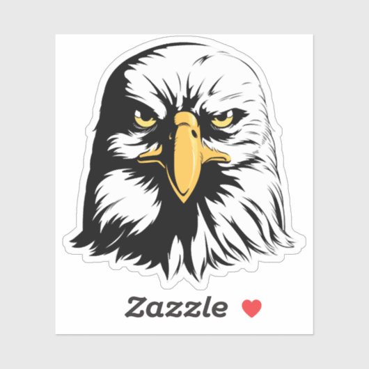 Eagle Head Front Sticker (Vel)