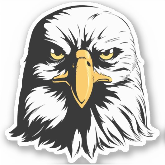 Eagle Head Front Sticker (Voorkant)