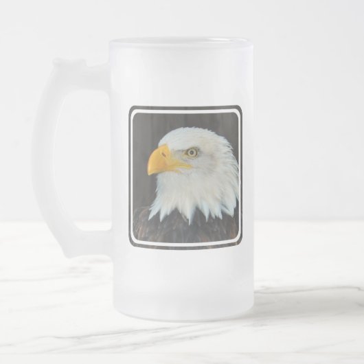 Eagle Head Frosted Beer Mok (Links)