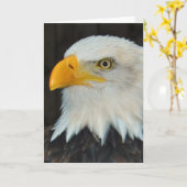 Eagle Head Greeting Card Kaart (Gele Bloem)