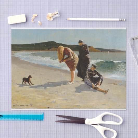 Eagle Head, Manchester, Massachusetts (hoogwater) Tissuepapier (Craft)