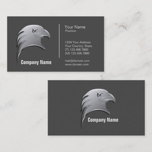 Eagle Head - Professioneel Visitekaartje (Voorkant / Achterkant)
