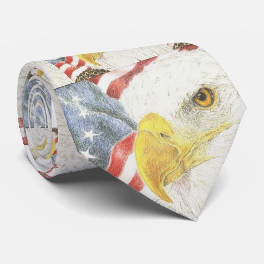 Eagle Head Stropdas (Opgerold)
