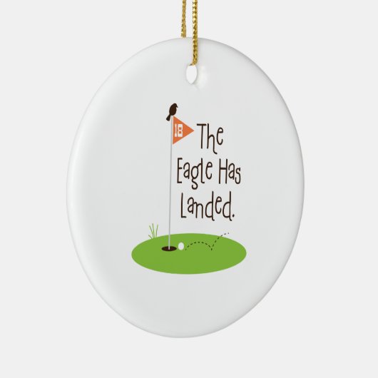 Eagle heeft aangeland keramisch ornament (Rechts)