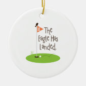 Eagle heeft aangeland keramisch ornament (Voorkant)