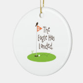 Eagle heeft aangeland keramisch ornament (Links)