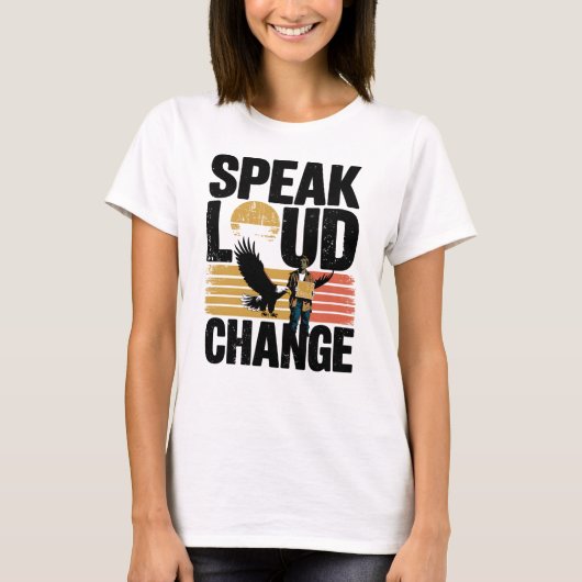 Eagle Hitchhiker Sunset Silhouette T-shirt (Voorkant)