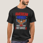Eagle Holding Chainsaws American Arborist T-shirt (Voorkant)