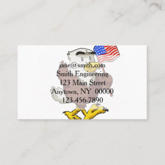 Eagle holding flag at 4 juli | Achterkleur kiezen Visitekaartje
