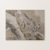 Eagle Holding Small Bird ca. 1887 Kawanabe Kyōsai Legpuzzel (Horizontaal)