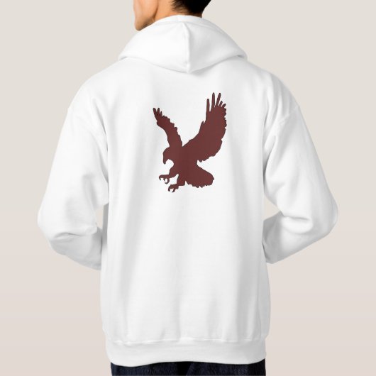 Eagle Hunter Quote Design Hoodie (Achterkant)