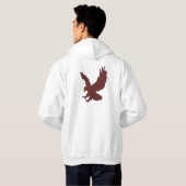 Eagle Hunter Quote Design Hoodie (Achterkant volledig)