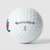 Eagle I monogram rode blauwe kreeft Golf Balls Golfballen (Logo)
